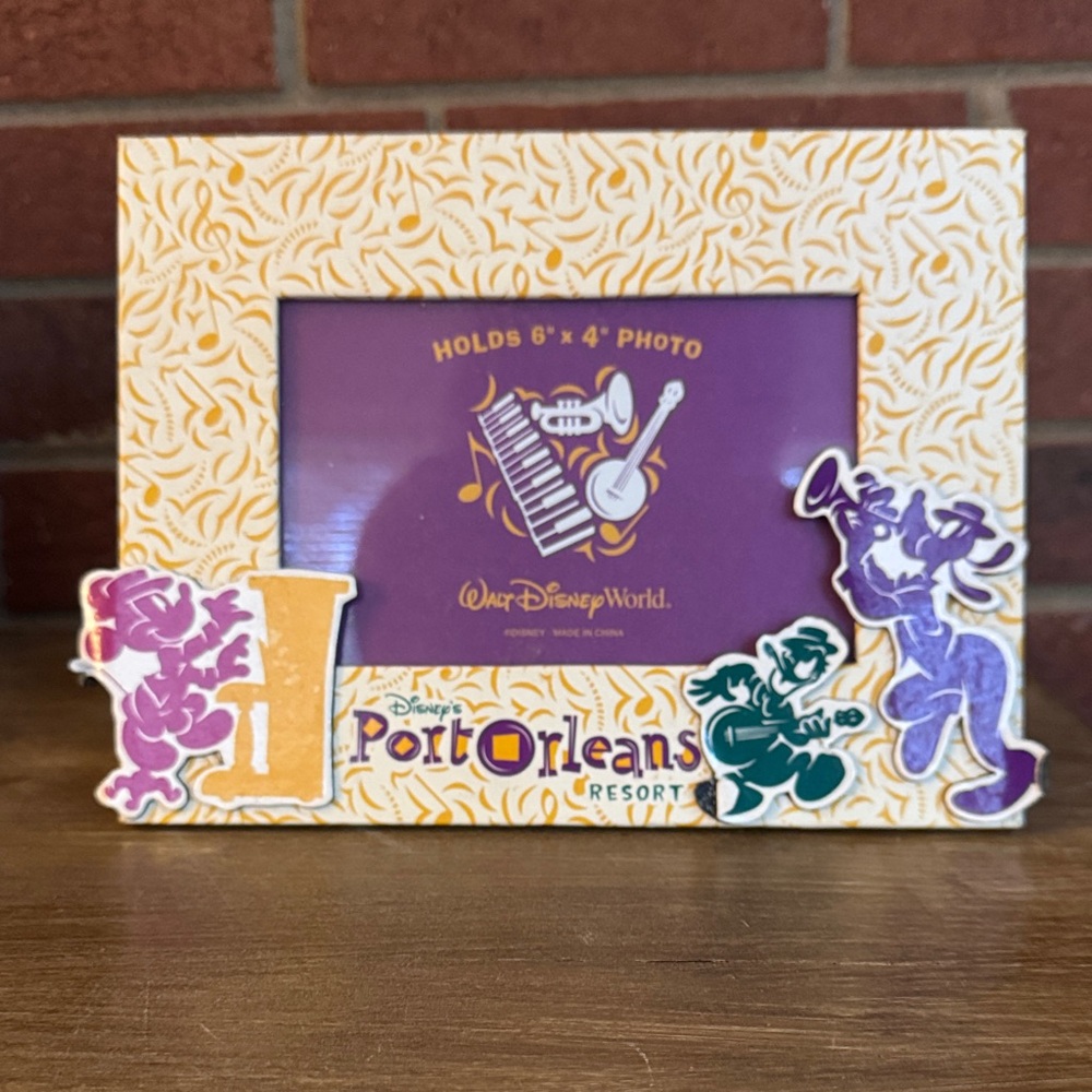 Disney Port Orleans Resort Musical Photo Frame - Purple, Yellow, Green